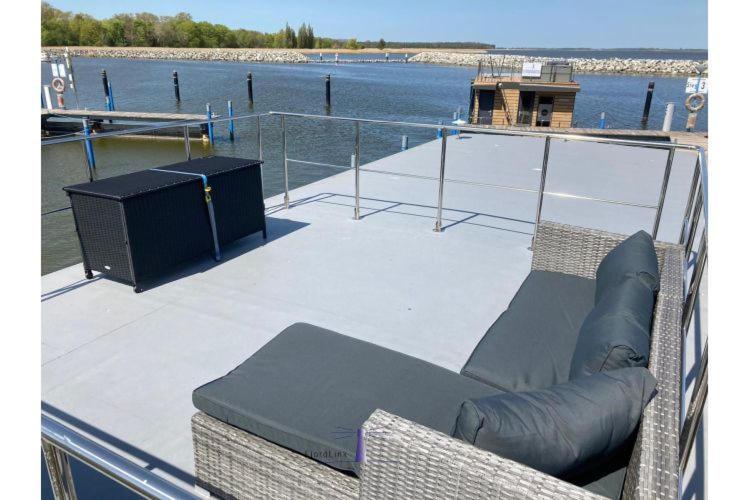 Hausboot Fjord Vela Mit Biosauna In Barth Exterior foto